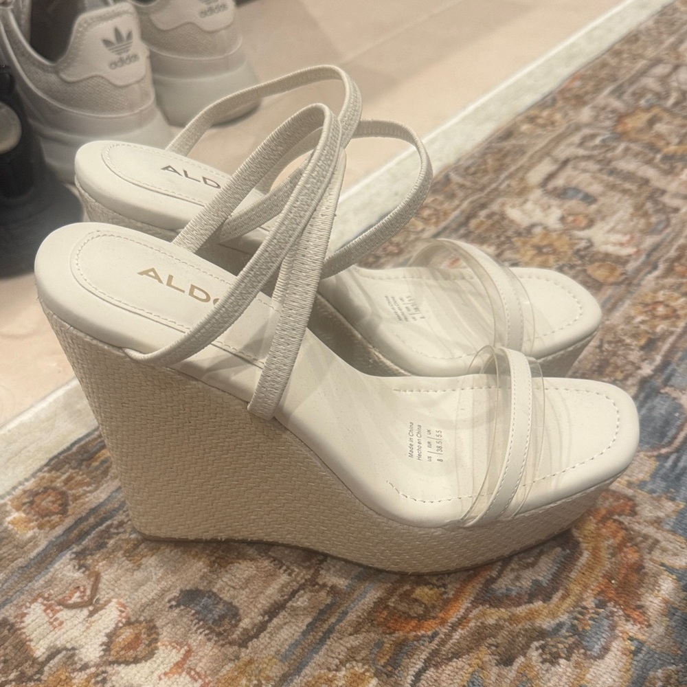 ALDO Women's Beige Wedge Sandals
